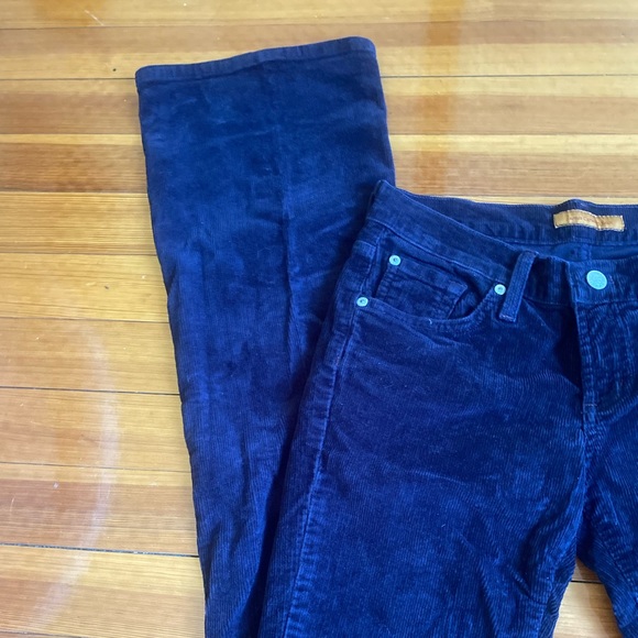 90’s Blue corduroy low waisted flare pants - Picture 3 of 4